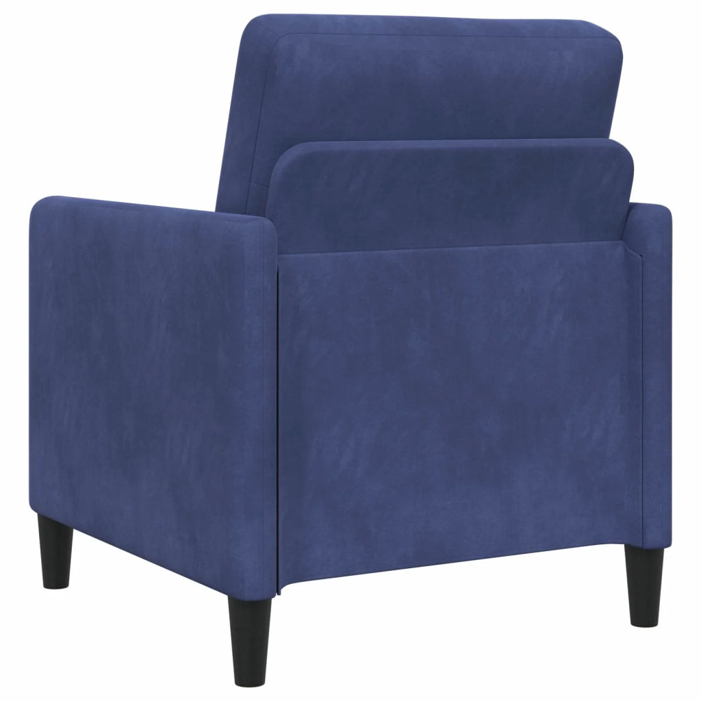 Set di Divani con Storage 2 pz Blu Polizia Poliestere 3429230