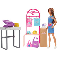 Barbie Make & Sell Boutique Playset con Bambola e Accessori alla Moda Idea Regalo
