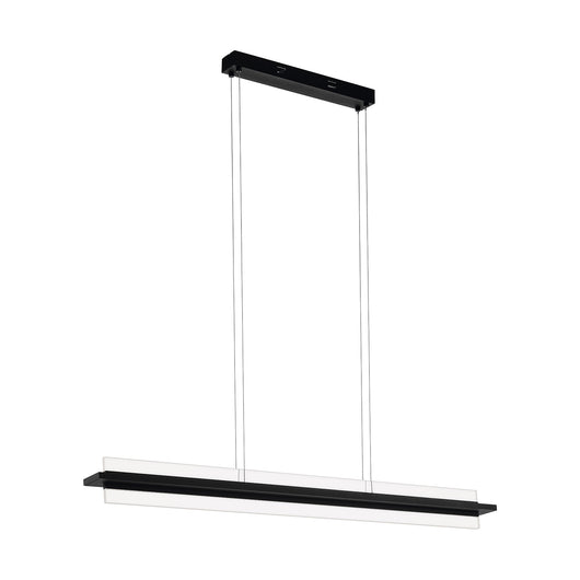 Lampadario A Sospensione Contemporaneo Spadafora Alluminio Nero 2 Luci Led 7,5W