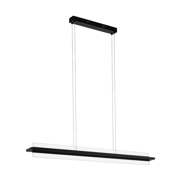 Lampadario A Sospensione Contemporaneo Spadafora Alluminio Nero 2 Luci Led 7,5W