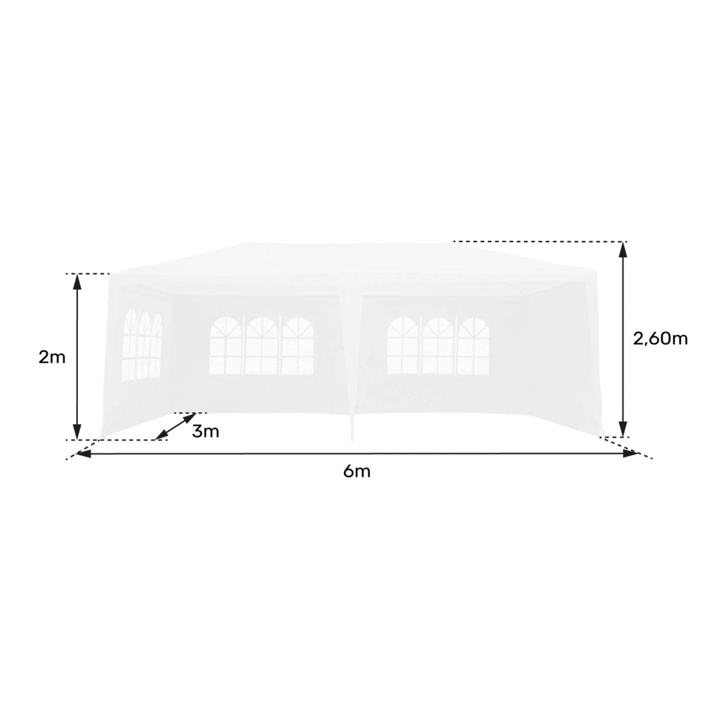 Tenda per ricevimenti 3 × 6 m ALIZÉ