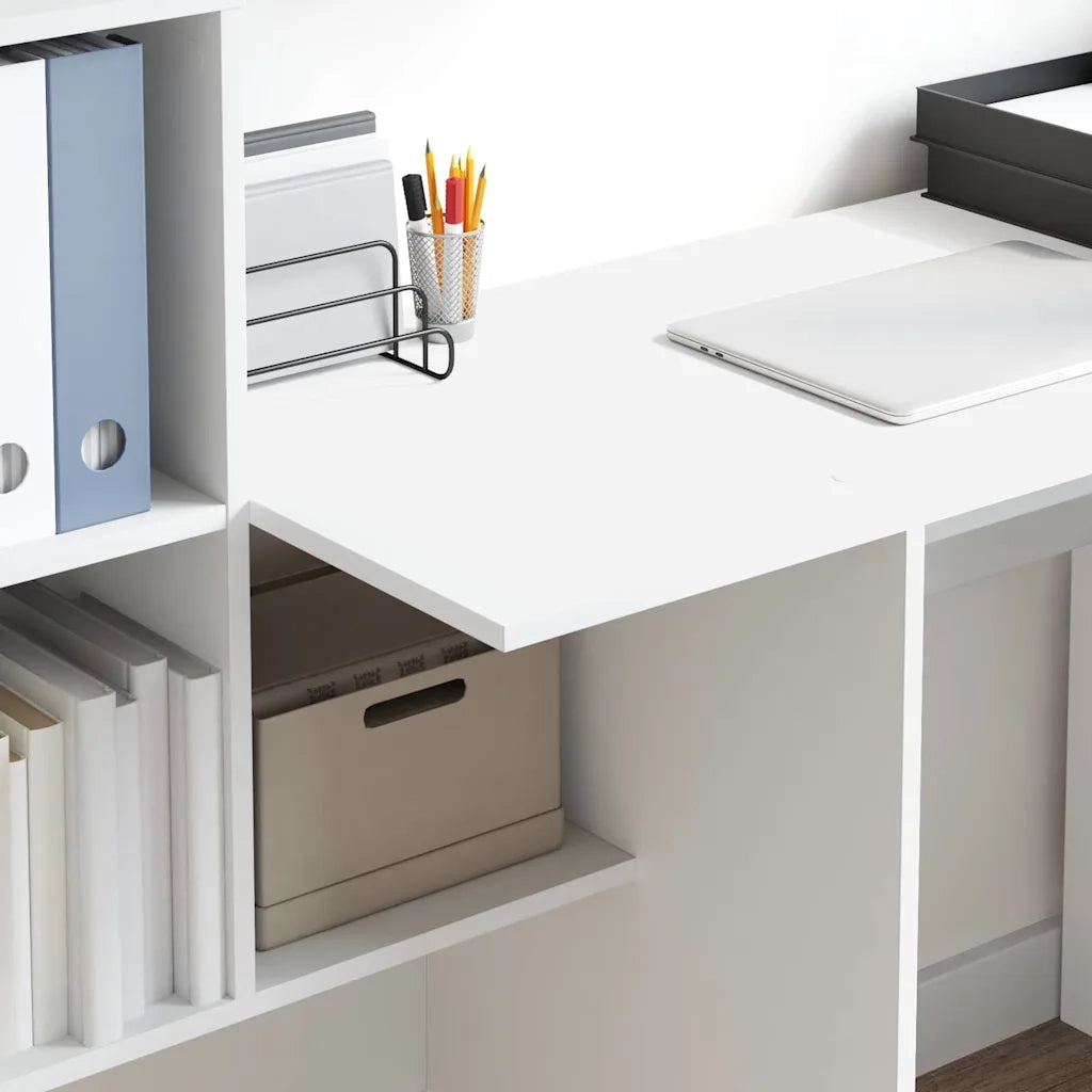 Scrivania Bianco 131,5 x 50 x 106,5 cm Legno multistrato 869298