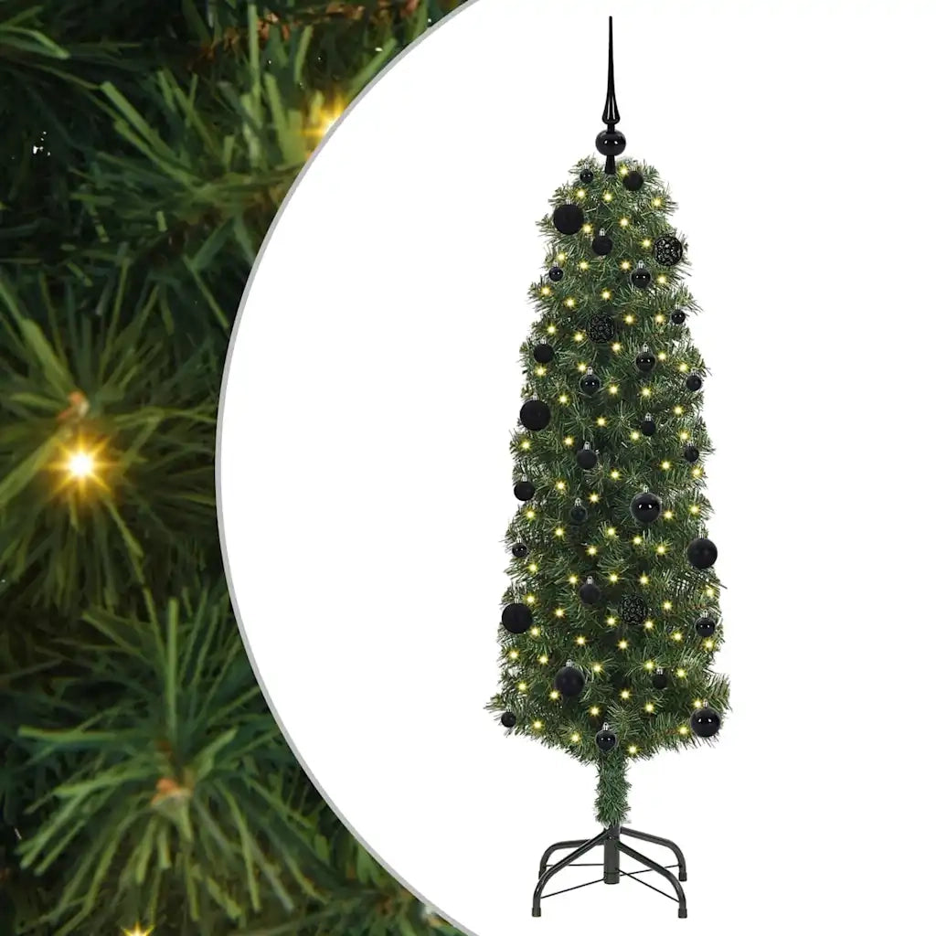 Albero di Natale Artificiale-Albero Natalizio con 150 LED Verde 150 cm 775083