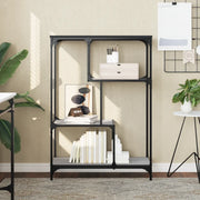 Libreria Grigio Sonoma 81x36x115 cm Legno Multistrato e Acciaio 835407
