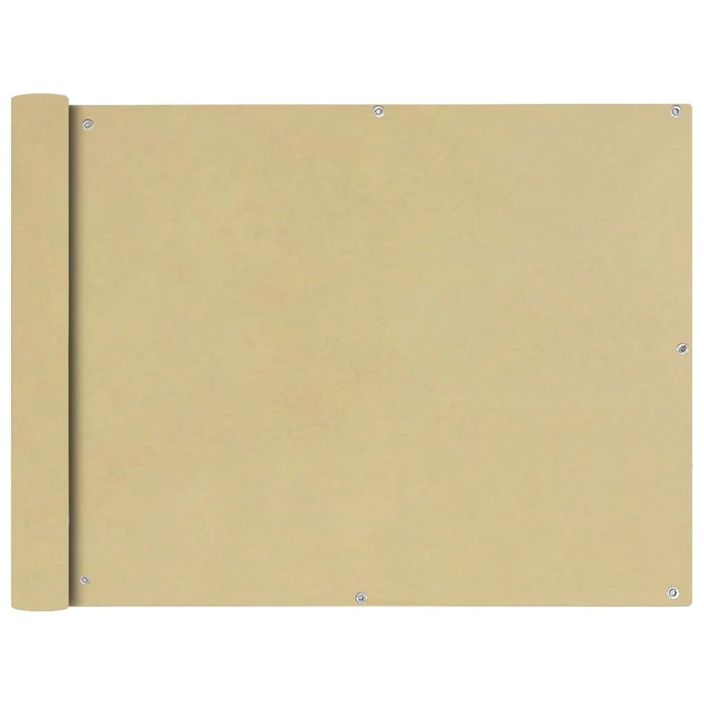 Schermo per balcone schermo per la privacy tessuto Oxford 90 x 600 cm beige 02_0010178