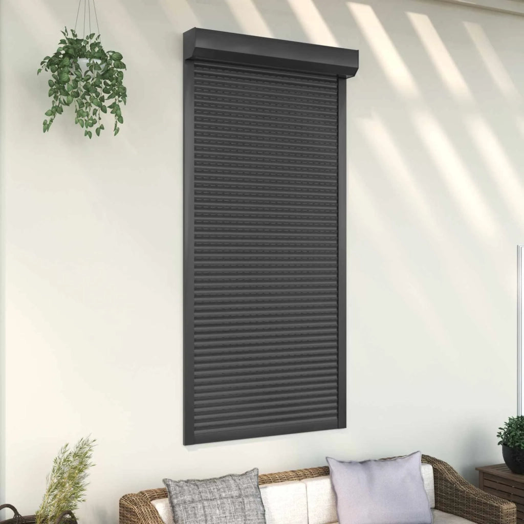 Persiana a rullo Antracite 100 x 210 cm Alluminio e poliuretano