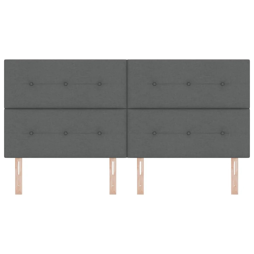 Testiera con testiera Grigio scuro 200 cm Pelle Sintetica 3337861
