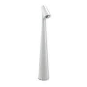 Lampada da Tavolo LED Touch Dimmerabile Ricaricabile 1W 100lm in Alluminio, Luce Calda 3000K, Design Moderno Bianco