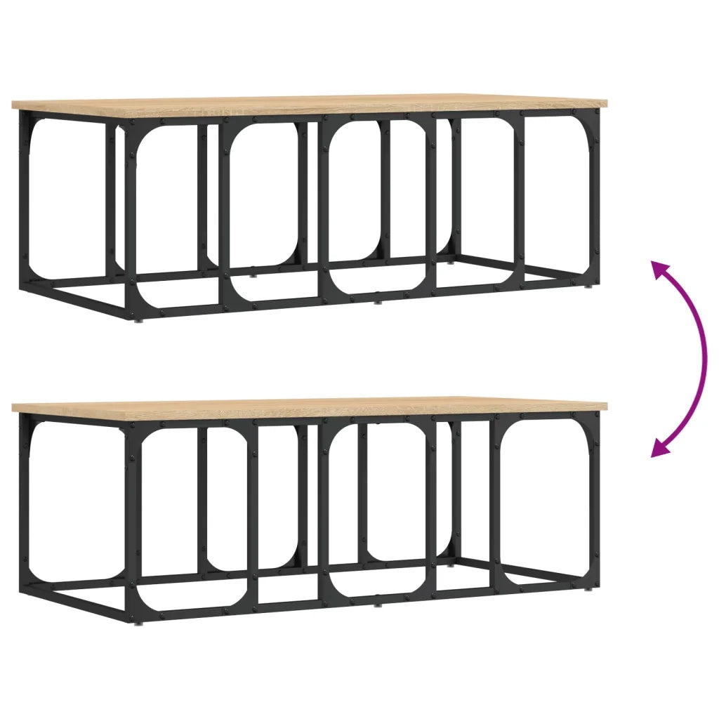 Tavolino Salotto Rovere Sonoma 100x50x35,5cm Legno Multistrato 833379