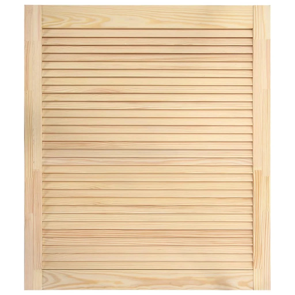 Set di 2 ante a persiana ante per armadi ante per mensole rivestimento per armadio guardaroba 69x59,4 cm legno di pino massiccio 02_0003898