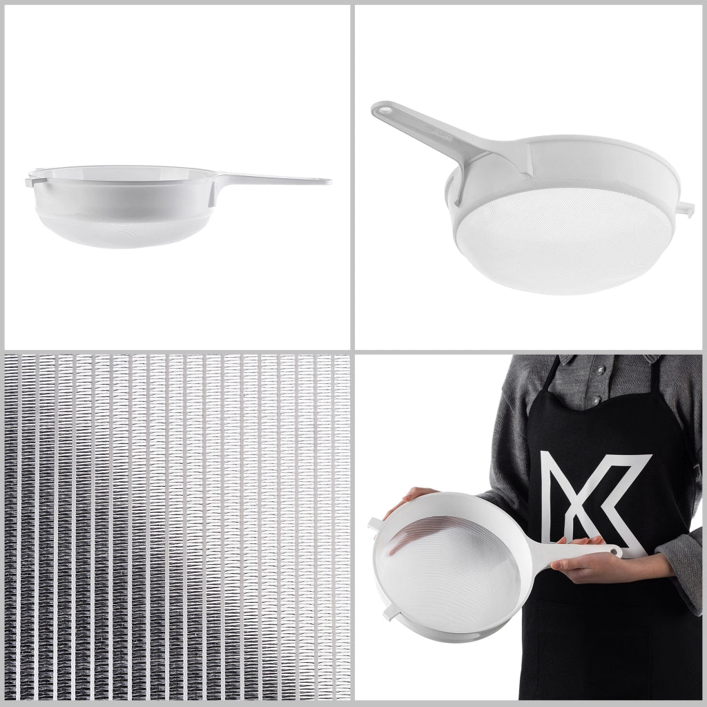 Colino a maglie fitte KADAX per farina, latte, zucchero a velo, da cucina, in plastica, 25 cm, 250 mm