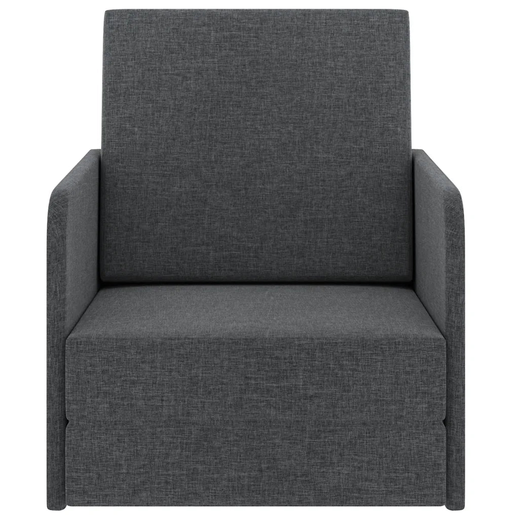 Poltrona Letto Convertibile Grigio Scuro in Tessuto cod mxl 12806