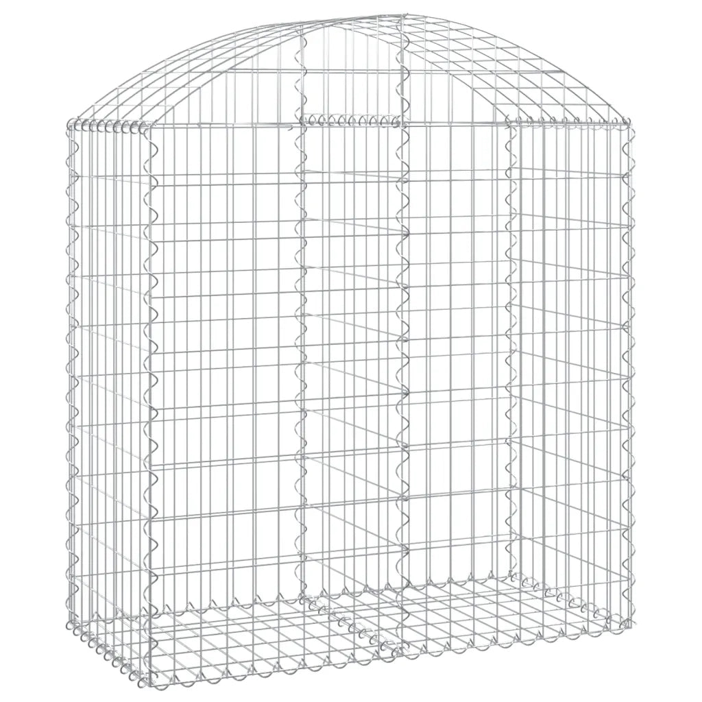 Cesto Gabbione ad Arco 100x50x100/120 cm Ferro Zincato 153435