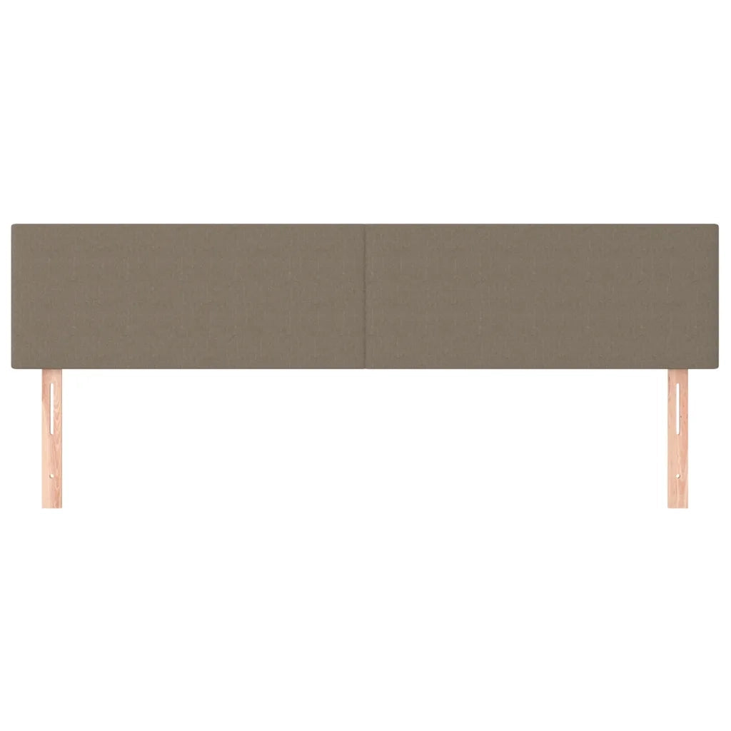 Testiera | Testata Tortora 200x5x78/88 cm in Tessuto