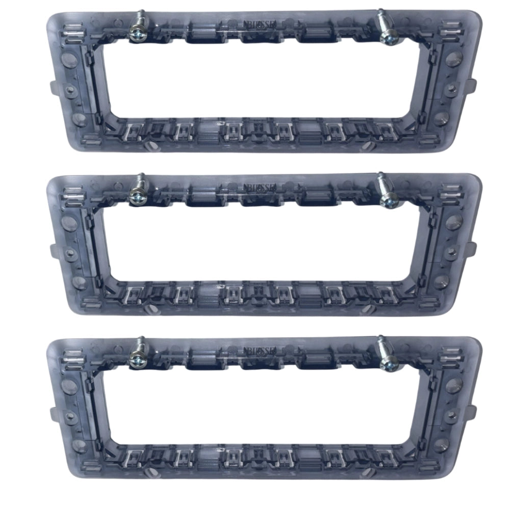 Kit supporto per placche compatibile con bticino matix 6 posti *** numero pezzi 3, confezione 1