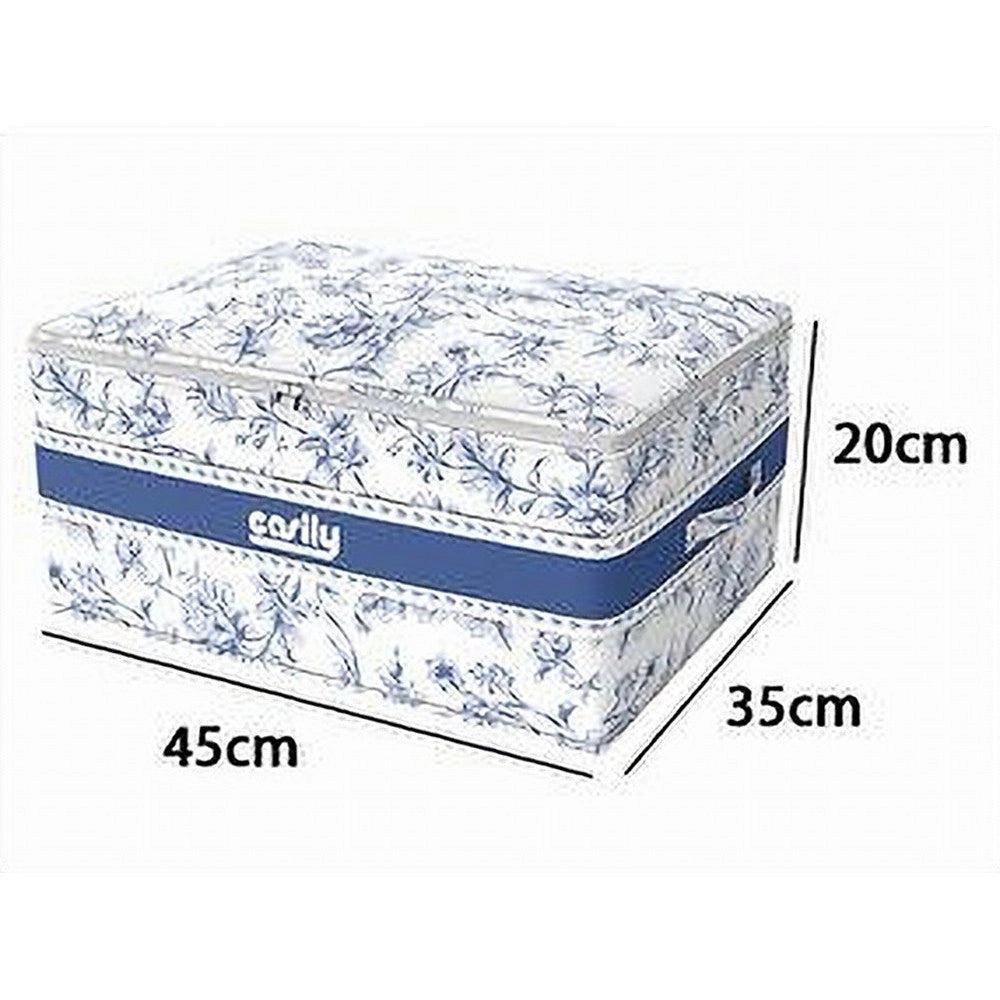 Trade Shop - Box Portatutto Scatola Salvaspazio Contenitore Organizer 45x35x20cm Fantasia 87319 -