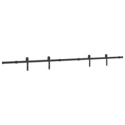 Kit di Binari per Porte Scorrevoli 305 cm Acciaio Nero CFW9209567