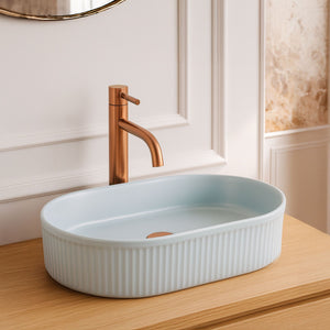 Lavabo Da Appoggio Rea Vanda Baby Blue Matt