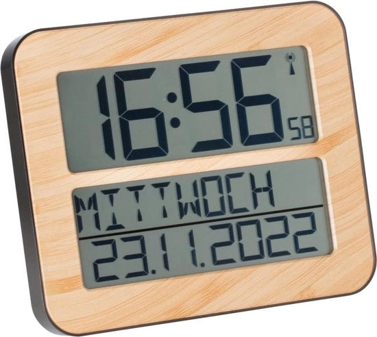 Orologio da Parete Digitale - Cucina - Cucina con Data e Giorno - Mocha