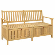 Panchina con contenitore 148 x 63 x 84 cm Acacia Solido 42026798