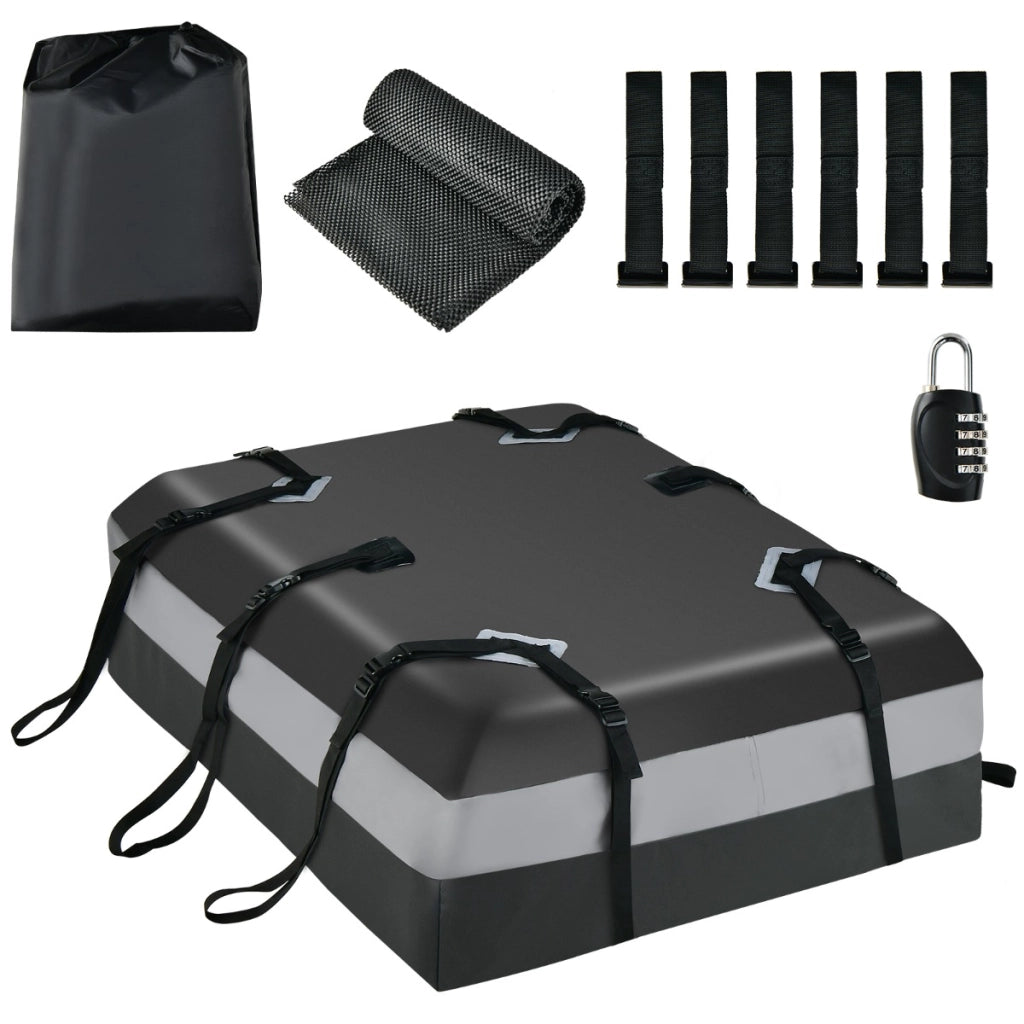 Borsa per bagagli impermeabile da 424L per tutti i veicoli, Borsa morbida con serratura a combinazione Grigio-Accessori per veicoli