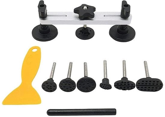 Kit di riparazione di dente auto senza vernice - Strumenti di riparazione di dente auto con gru e viti a testa a T