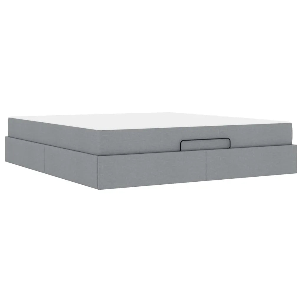 vidaXL Struttura del letto Grigio chiaro 180 x 200 cm Tessuto