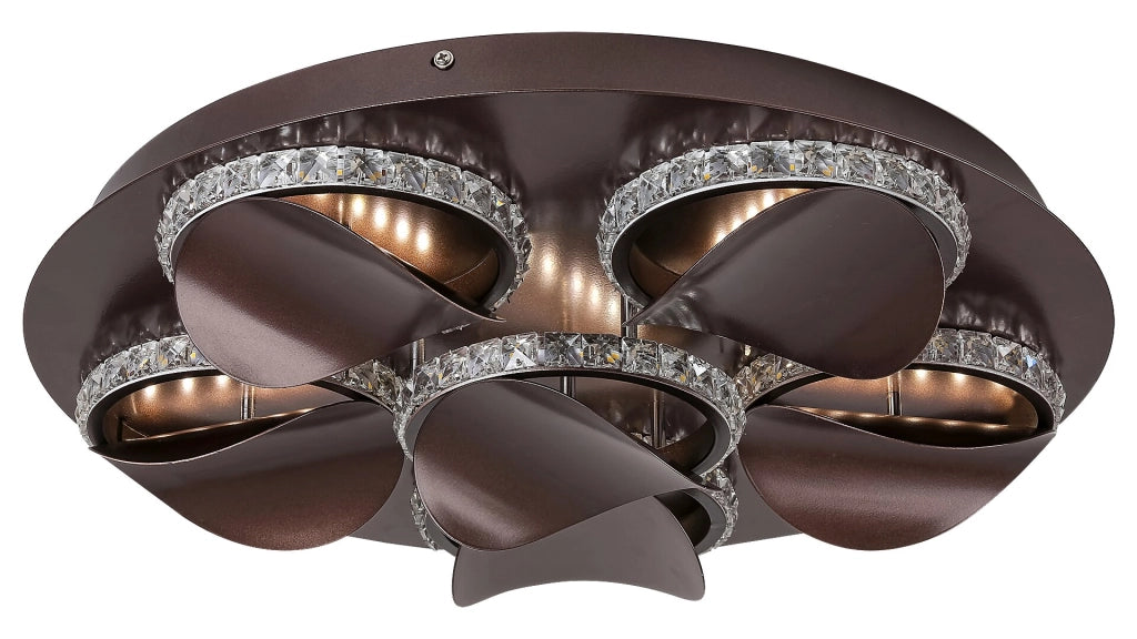 Plafoniera LED 36W bronzo cristallo Capriana Rabalux