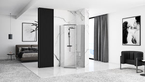 Cabina Doccia Axin Chrom 90x90 con piatto doccia Diamond black