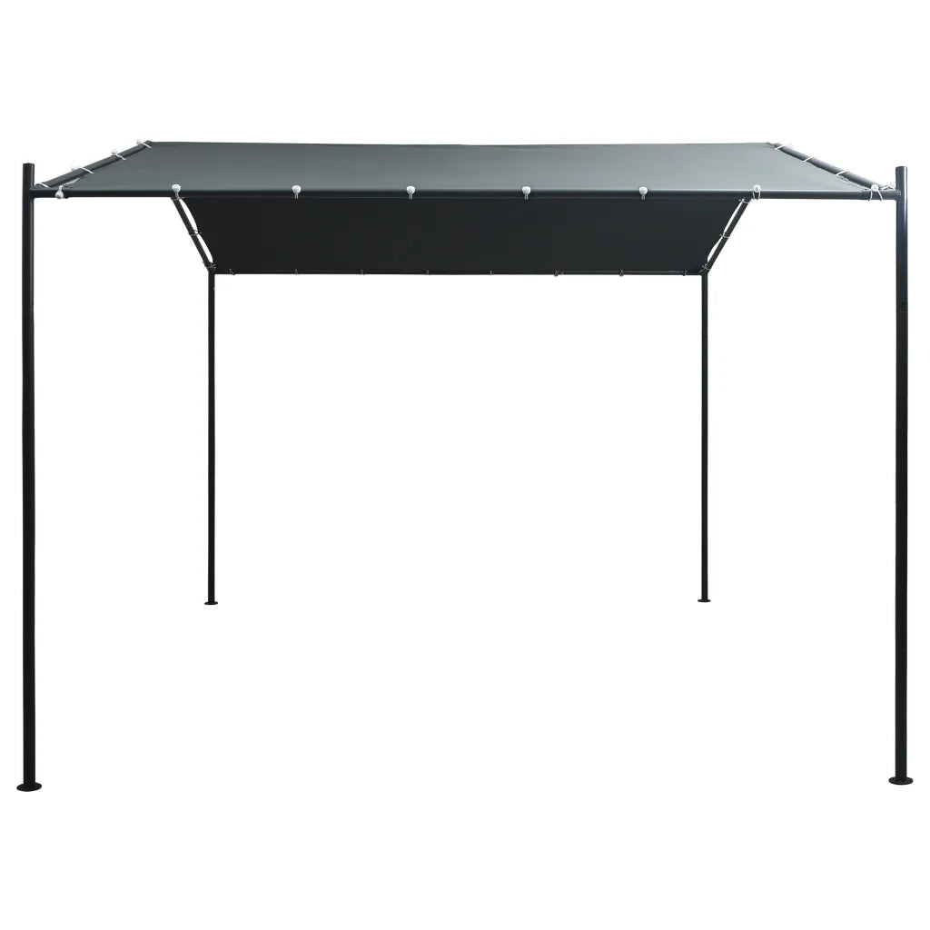 Gazebo Padiglione Tenda Tettoia 3x3 m in Acciaio Antracite 47963
