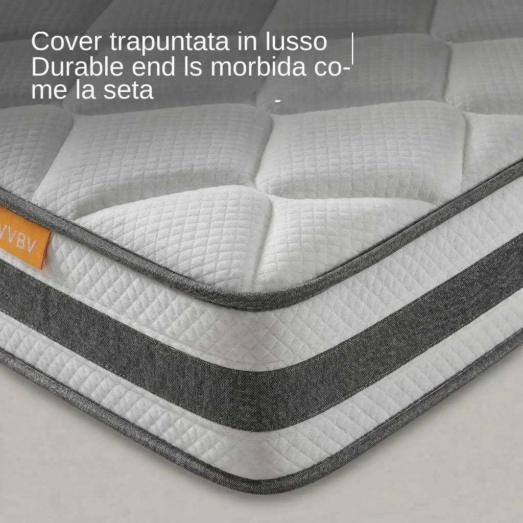 Materasso a Molle Insacchettate 7 Zone con Comfort Foam Rigidità H4 90x200x25 cm; Bianco