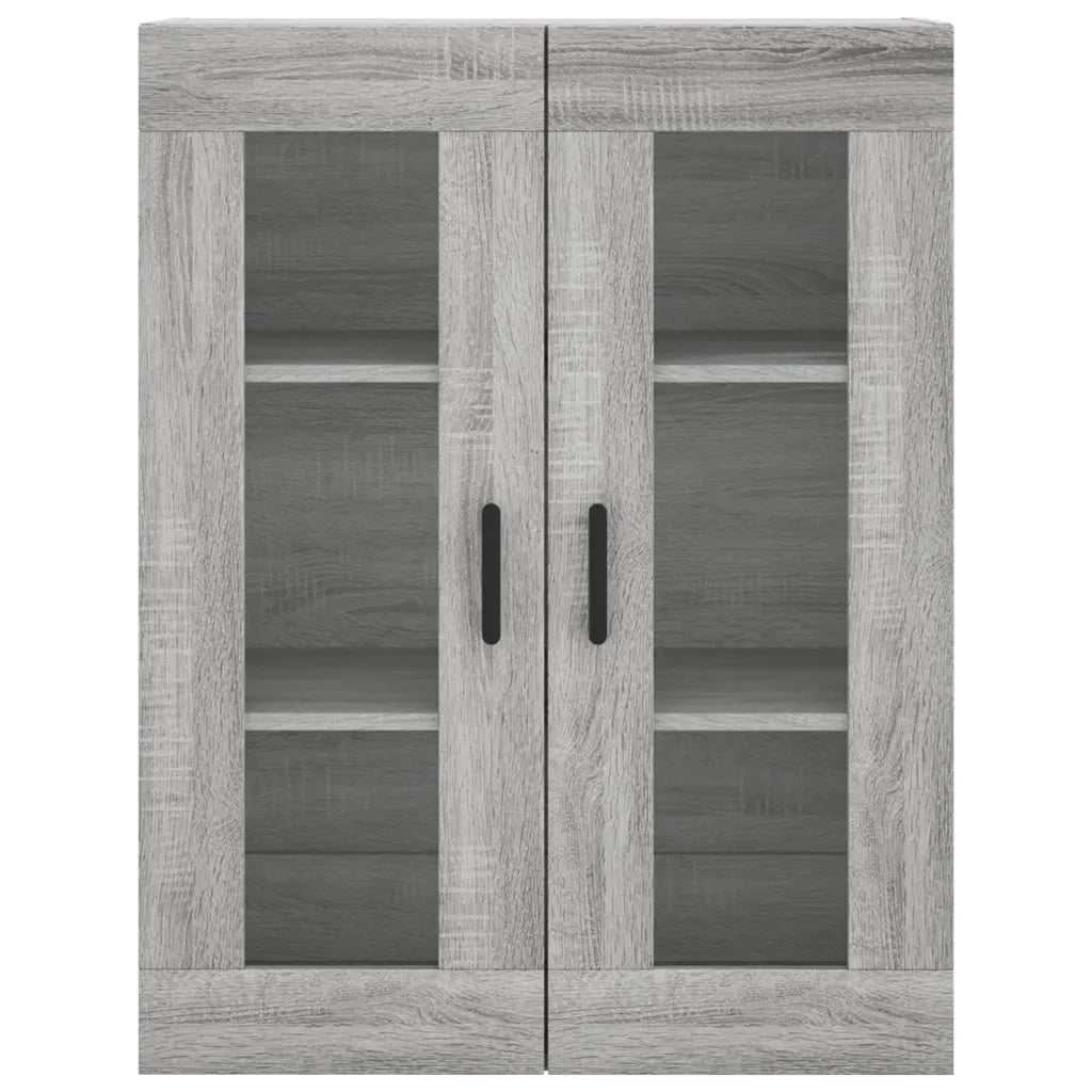 Credenza-Buffet-Armadio da cucina Grigio Sonoma 69,5x34x180 cm in Legno Multistrato 817756