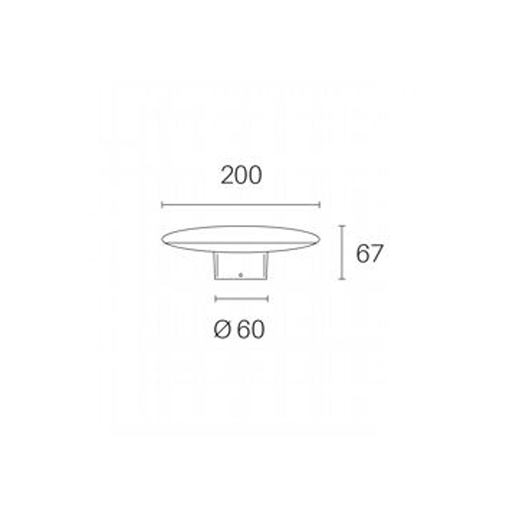 Applique Esterno Moderna Head Alluminio E Materie Plasiche Bianco Led 18W 3000K