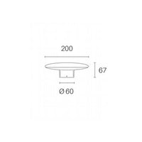 Applique Esterno Moderna Head Alluminio E Materie Plasiche Bianco Led 18W 3000K