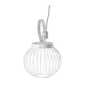 Lampada Portatile Contemporanea Cage Metallo Bianco E Termplastico 20W Led 3000K