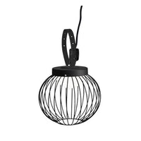 Lampada Portatile Contemporanea Cage Metallo Grafite Termplastico 20W Led 3000K