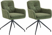 Set di 2 sedie da pranzo in tessuto Pickett 3