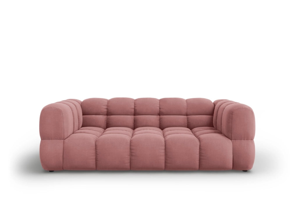 Cosmopolitan Design - Divano "Sky" 3 posti in velluto salmone 