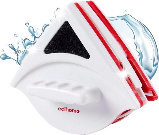 Pulitore di Finestre Magnetico, Professionale, per Finestre da 15-24 mm, con 6 Spugne, 4 Lame e 12 Regolatori di Spugna