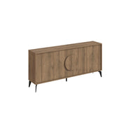 Credenza in legno "Gora Wide" - 180 x 36 x 82 cm - Marrone