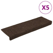 Tappetini per Scale Tessuto Agugliato 15 pz 65x25 cm Marroni cod mxl 67878