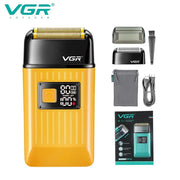 Trade Shop - Rasoio Elettrico Uomo Vgr V-357 – Foil Shaver Barber Professionale Precisione - Oro