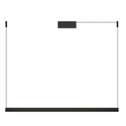 DAISHO PRO - Sospensione Orizzontale LED 42W 3000K CRI90 156,5 x 4,2 x 160 cm, Finitura Nera, IP20, Design Minimale Antiriflesso UGR<19 - Rossini