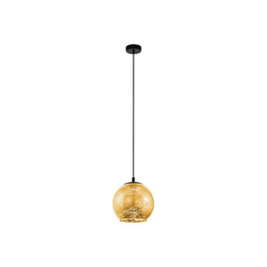 Lampadario Contemporaneo Albaraccin 1 Luce Metallo Nero