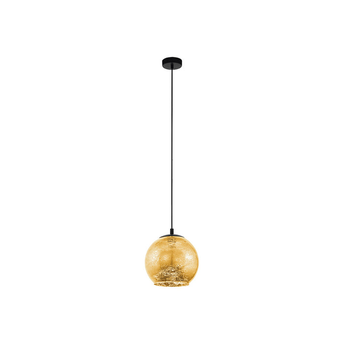 Lampadario Contemporaneo Albaraccin 1 Luce Metallo Nero