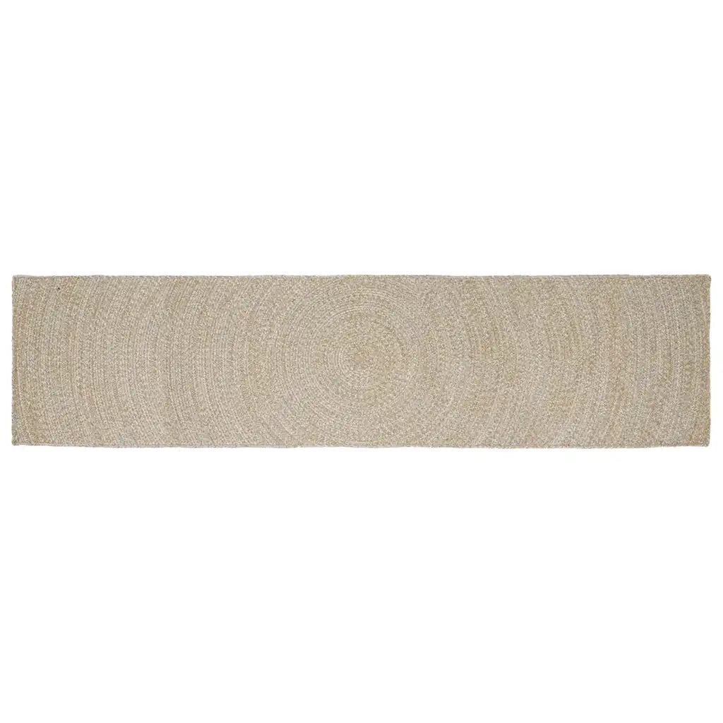 Tappeti per area Naturale e Bianco 60 x 400 cm Juta