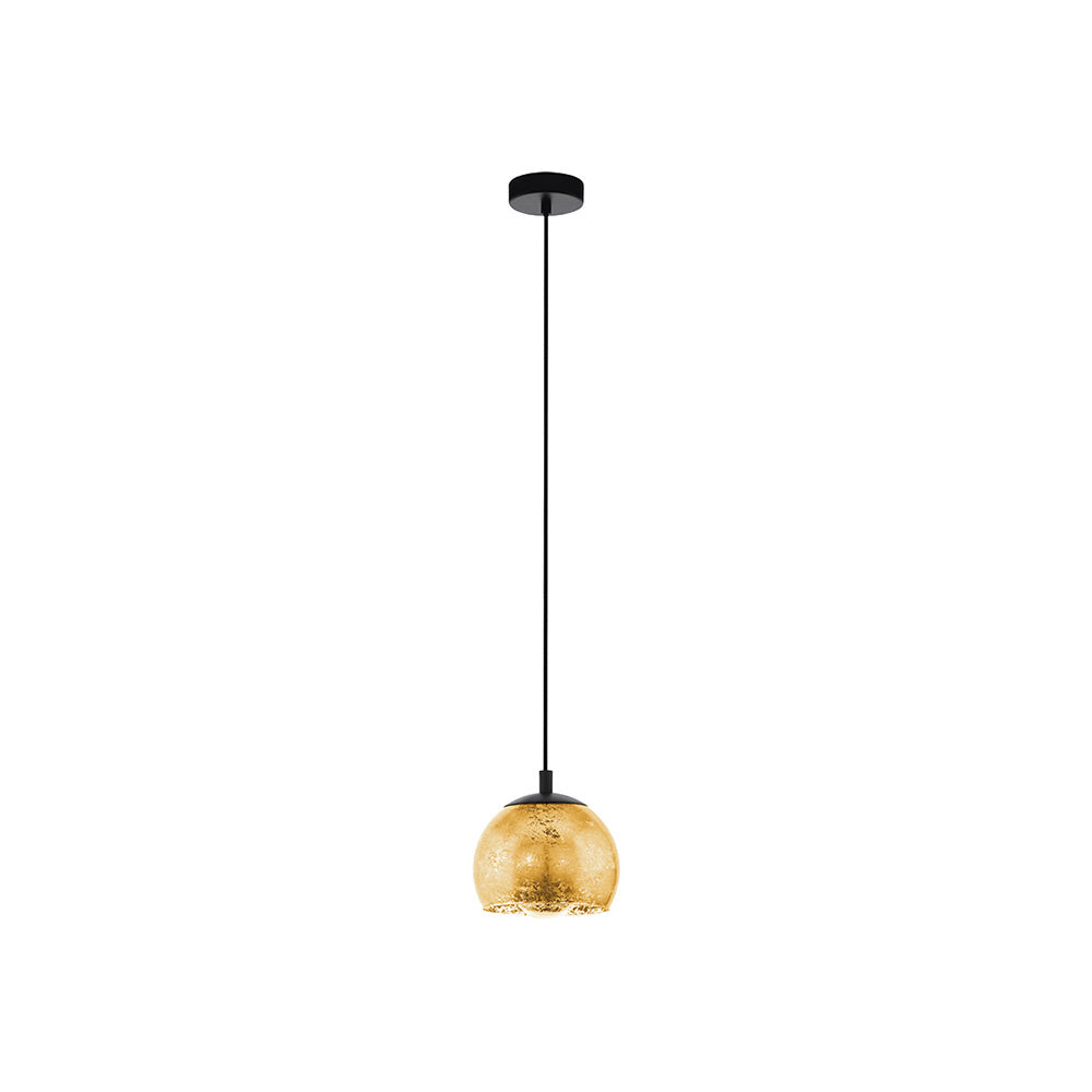 Lampadario Contemporaneo Albaraccin Piccola 1 Luce Metallo Nero