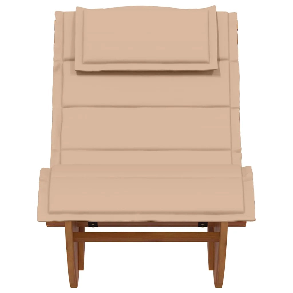 Lettino da sole 2 pcs Marrone Legno di Acacia Massello 3329136