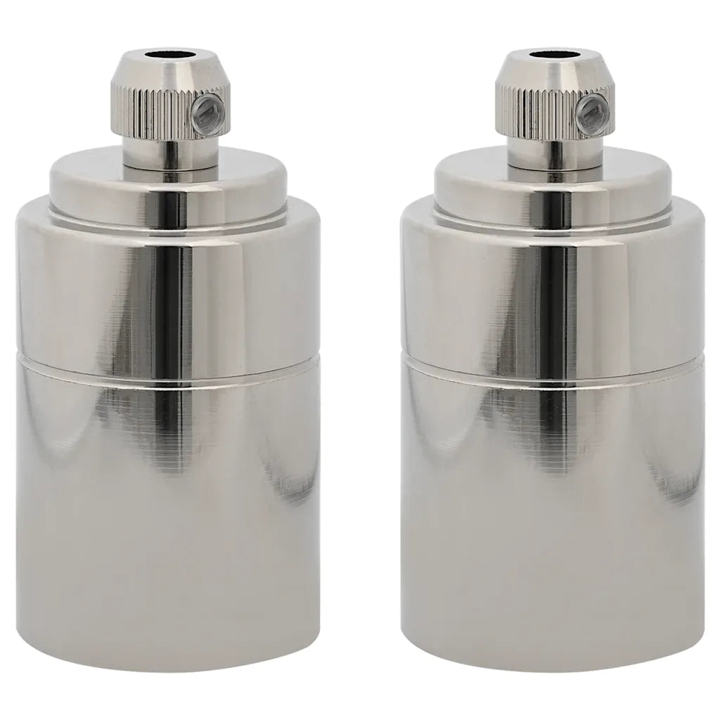 Portalampade 2 pz Nichel Satinato E27 CFW8692318