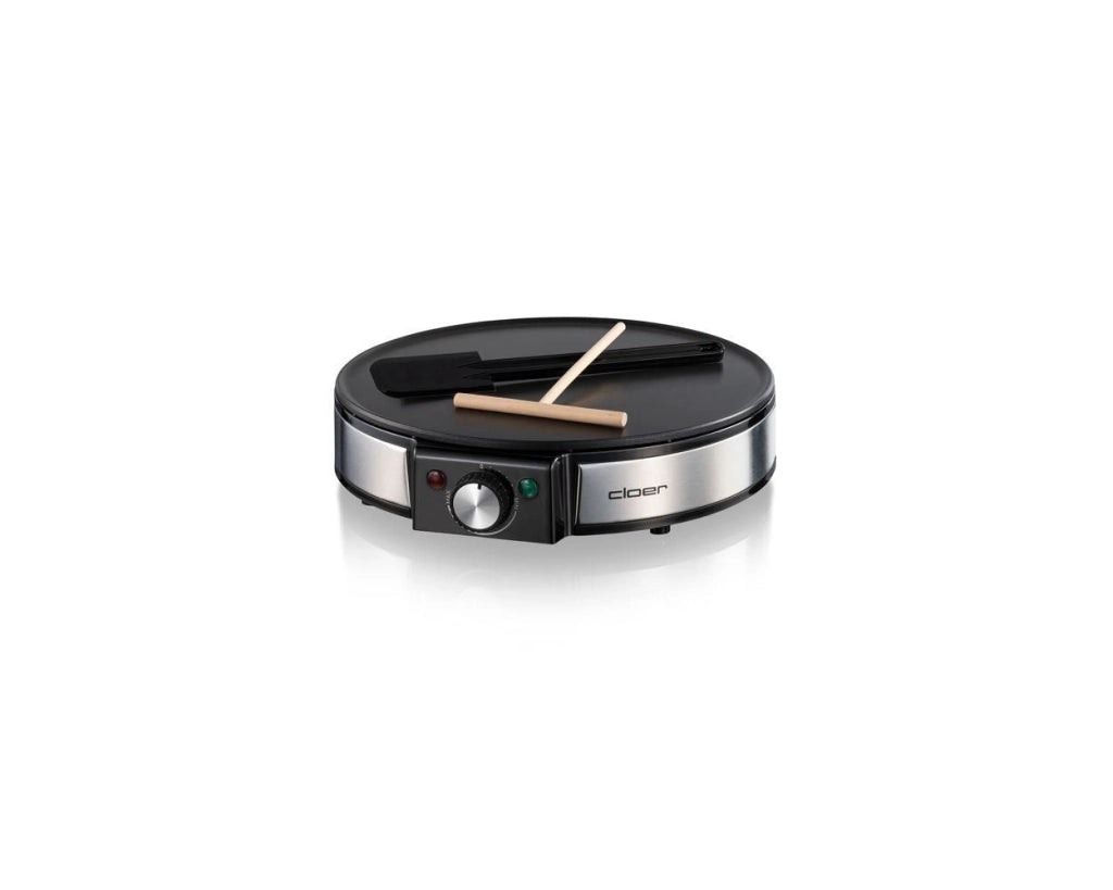 Cloer 6630 crepiera 2 crepe Nero, Acciaio inossidabile